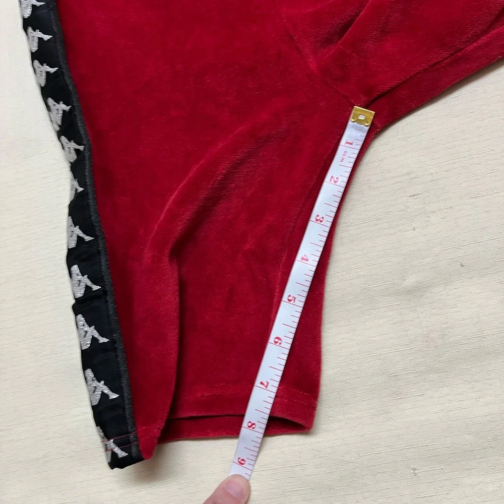 NWT Kappa S red skin fit 222 Banda Saxeever velour bike shorts - Picture 3 of 15